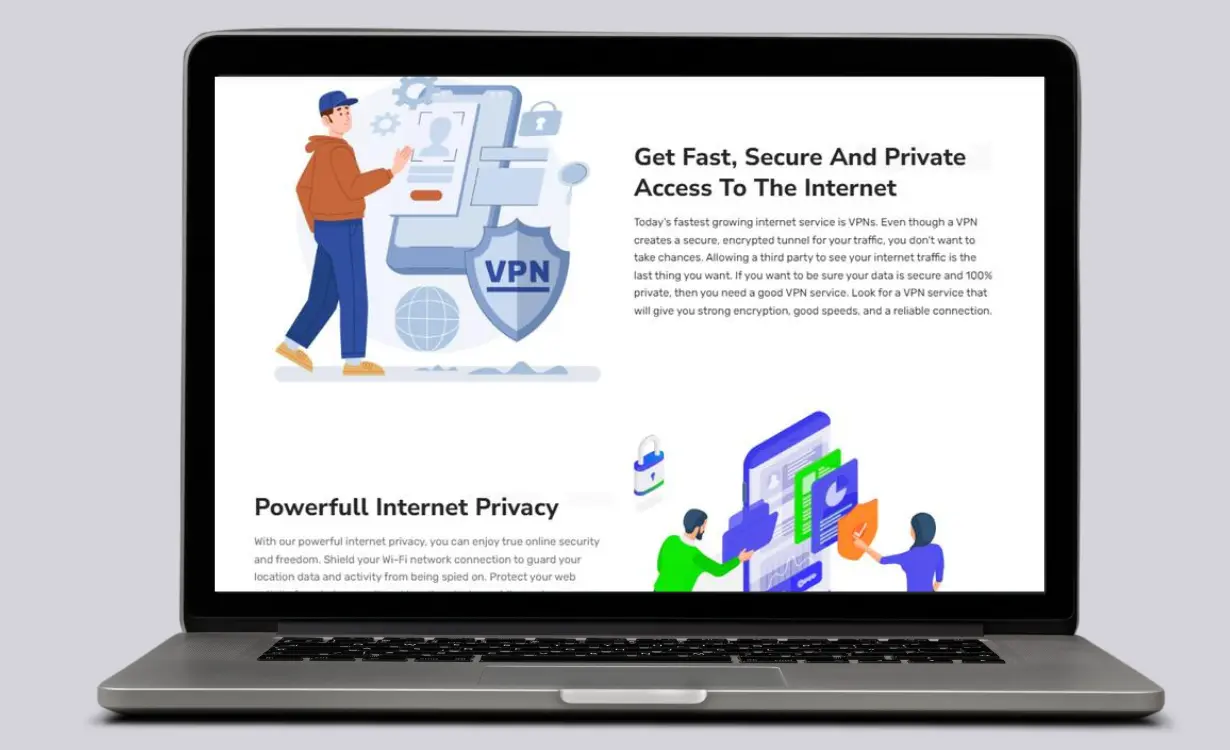 WordPress VPN Website - Web Projects Project - Codocraft Portfolio 3 | Built by Codocraft Solutions